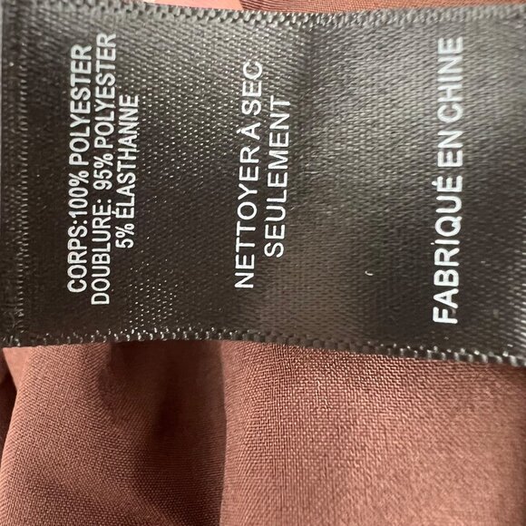 Floret Studios Floral Long Sleeve Ruched Square Neck Dress Yellow Brown XS NWOT - Picture 12 of 15